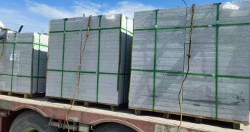 许昌 芝麻白花岗岩地铺石装车日常