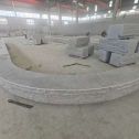 许昌 芝麻白异形坐凳，自然面光面弧形加工