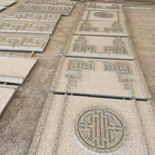 许昌 白麻花岗岩外墙立面雕刻板