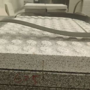 许昌 芝麻白花岗岩6.0公分荔枝面五轴加工雕刻盲点