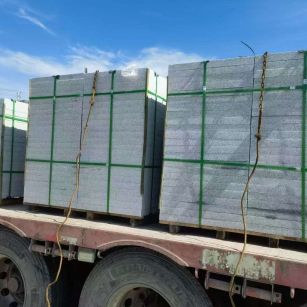 许昌 芝麻白花岗岩地铺石装车日常