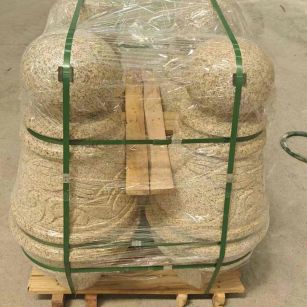 许昌 黄金麻异形定制雕花——棒棒糖挡车柱