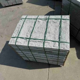 许昌 白麻花岗岩石材自然面蘑菇石成品