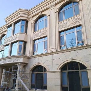 许昌 黄金麻花岗岩别墅外墙干挂