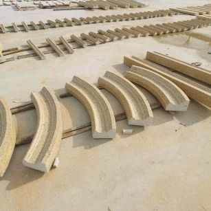 许昌 黄金麻花岗岩别墅线条