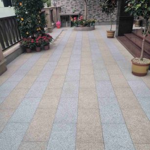 许昌 黄金麻白麻荔枝面庭院铺装展示