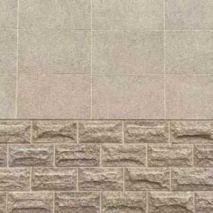 许昌 黄金麻自然面蘑菇石配荔枝面干挂