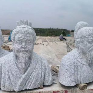 许昌 白麻花岗岩石材人物立体雕刻