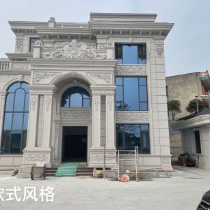 许昌 白麻花岗岩别墅外墙干挂