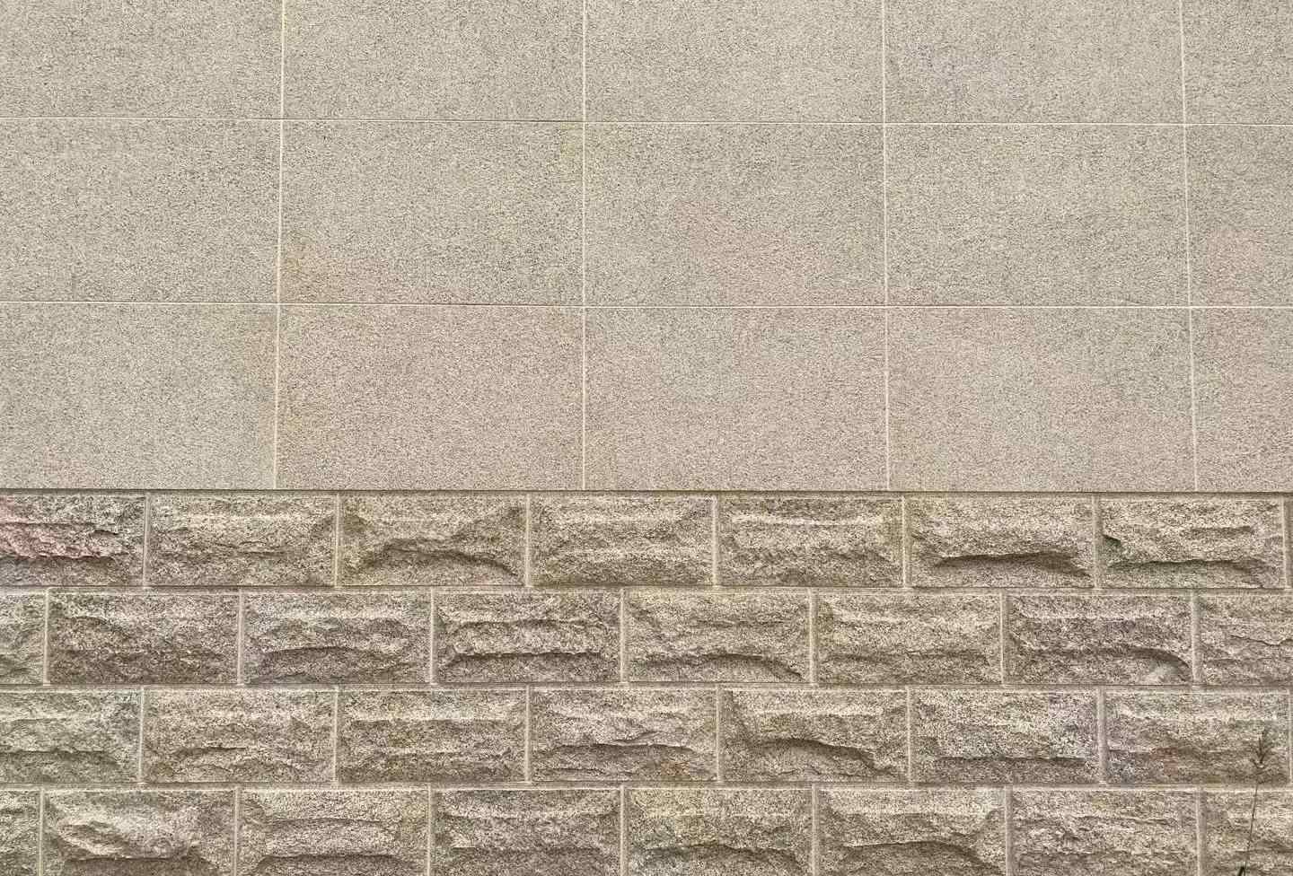 许昌 黄金麻自然面蘑菇石配荔枝面干挂