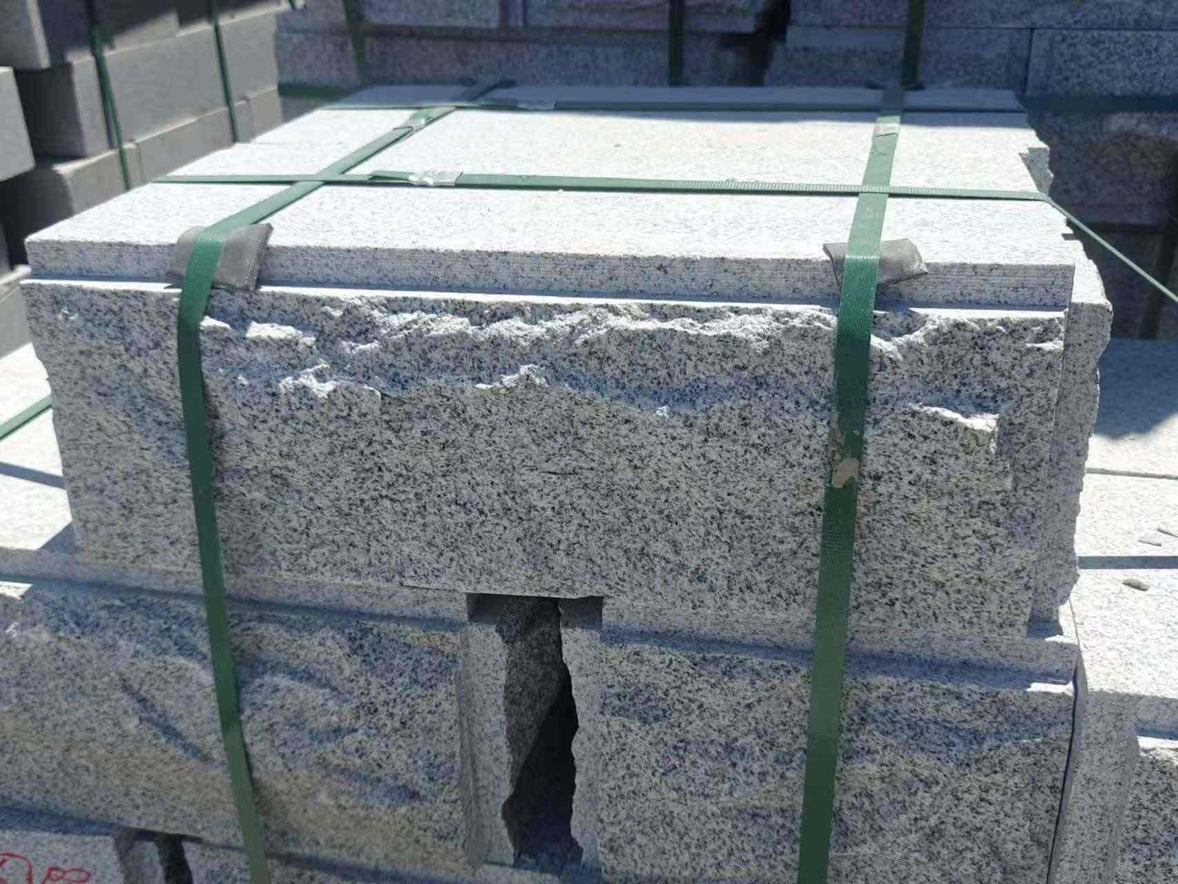 许昌 芝麻白花岗岩自然面成品