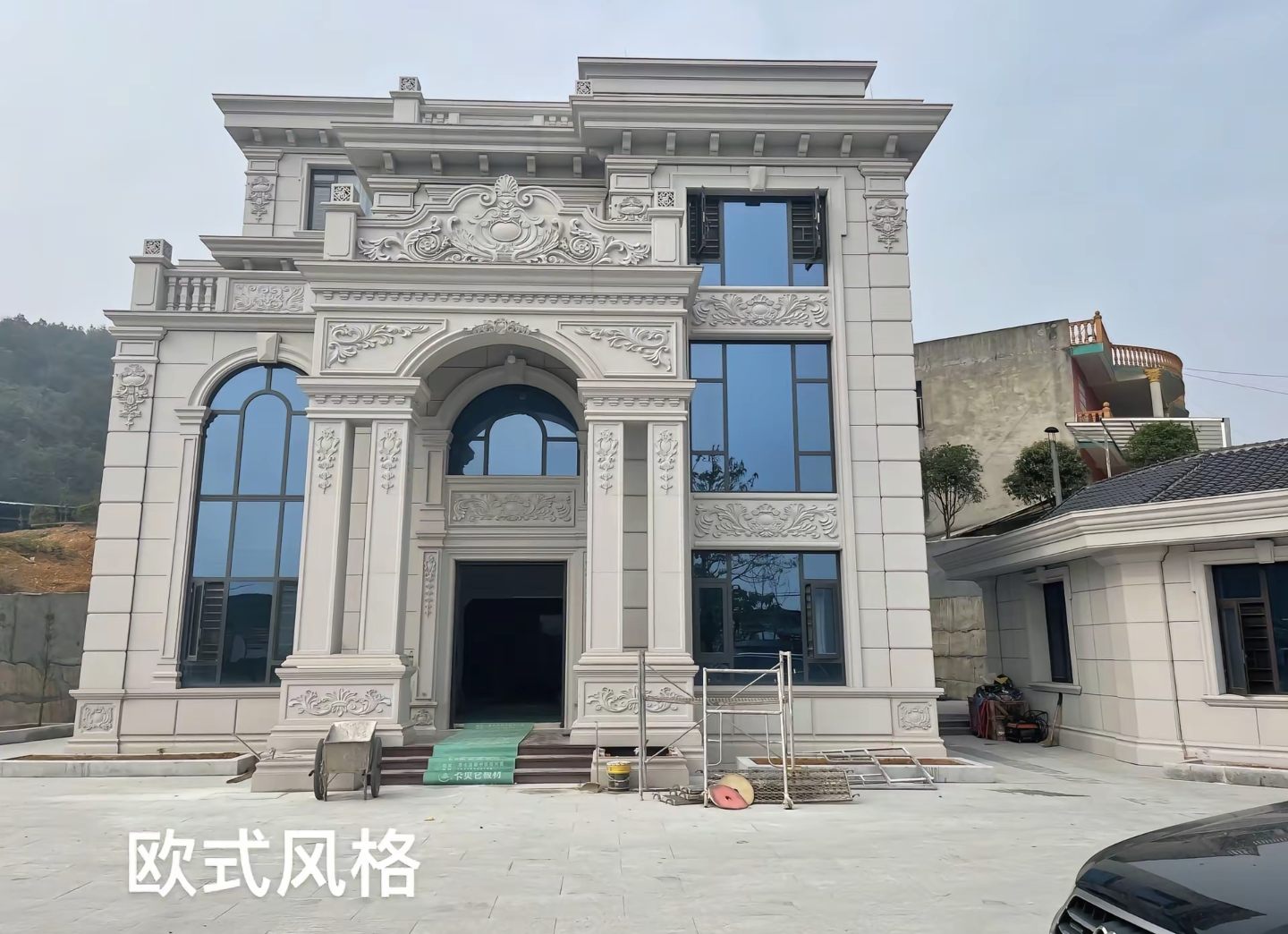 许昌 白麻花岗岩别墅外墙干挂