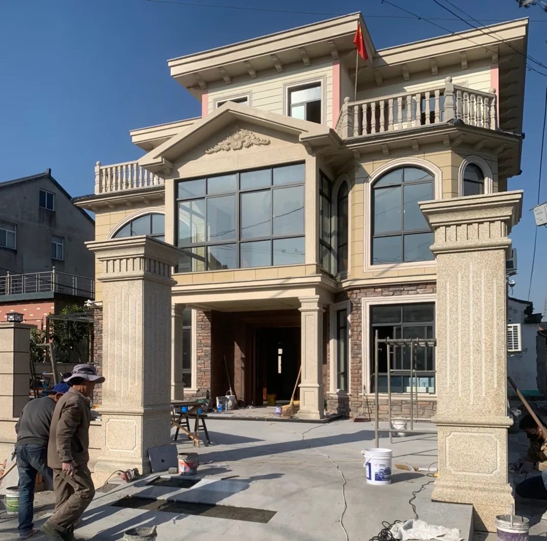 许昌 黄金麻花岗岩荔枝面别墅外墙干挂私家专属