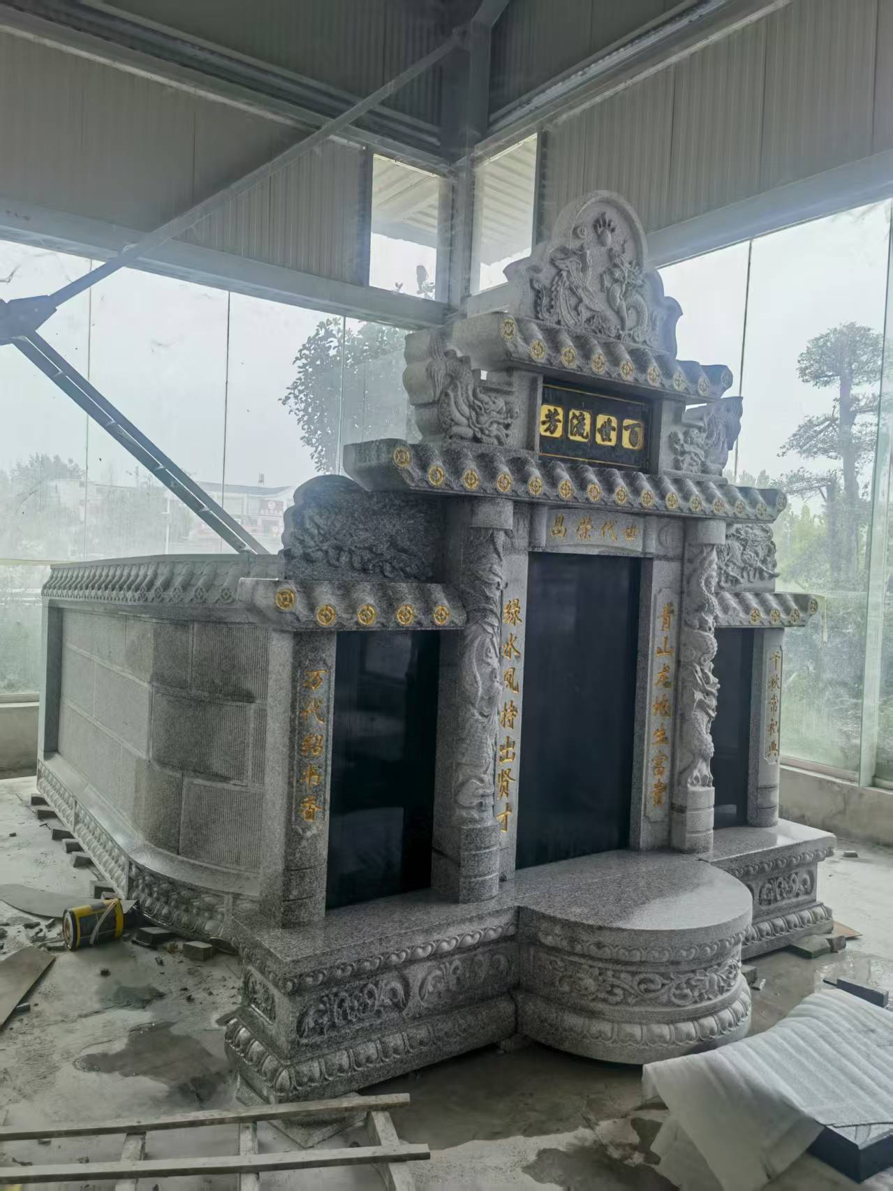 许昌 芝麻白墓碑效果展示图