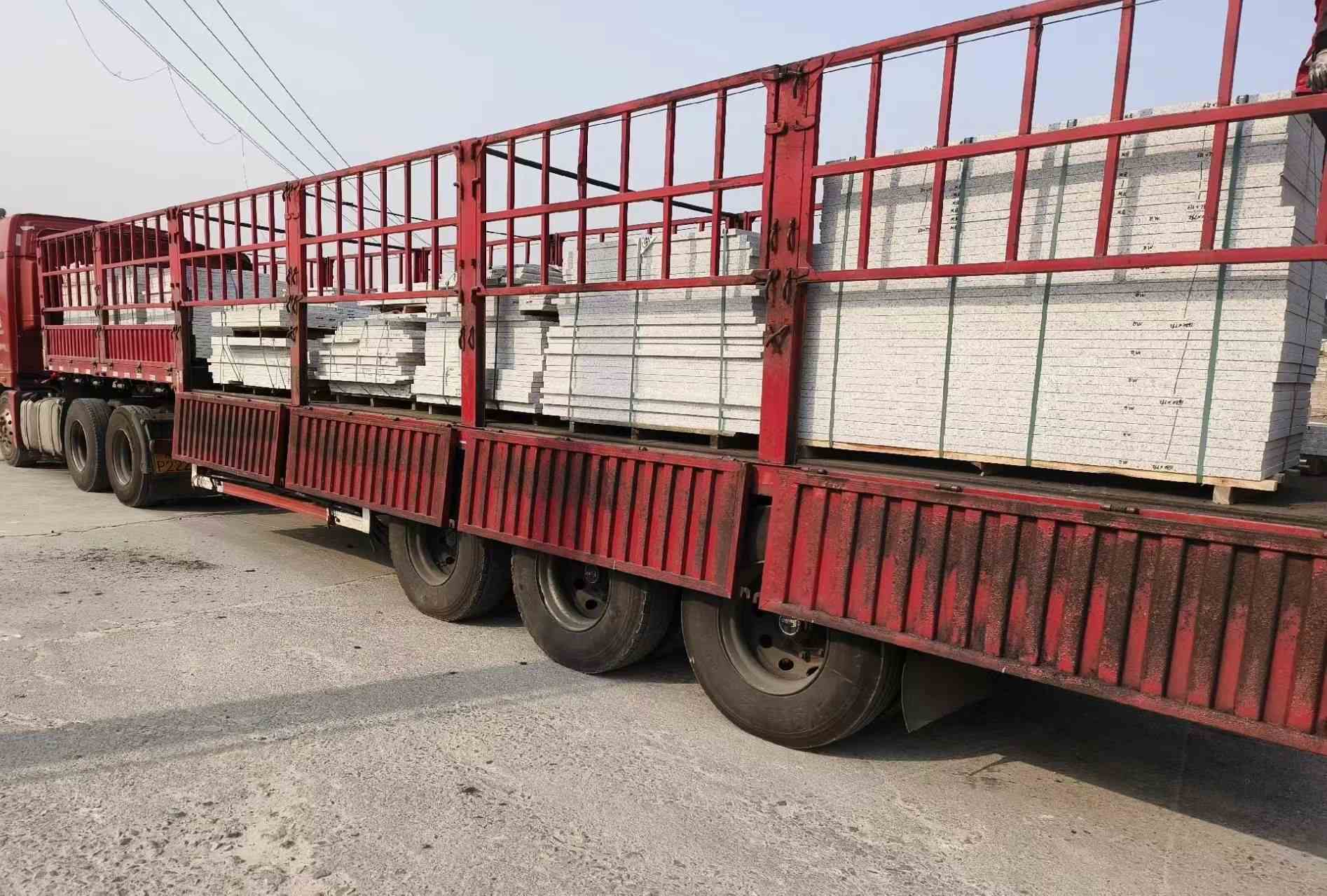 许昌 白麻荔枝面外墙干挂，工厂装车日常