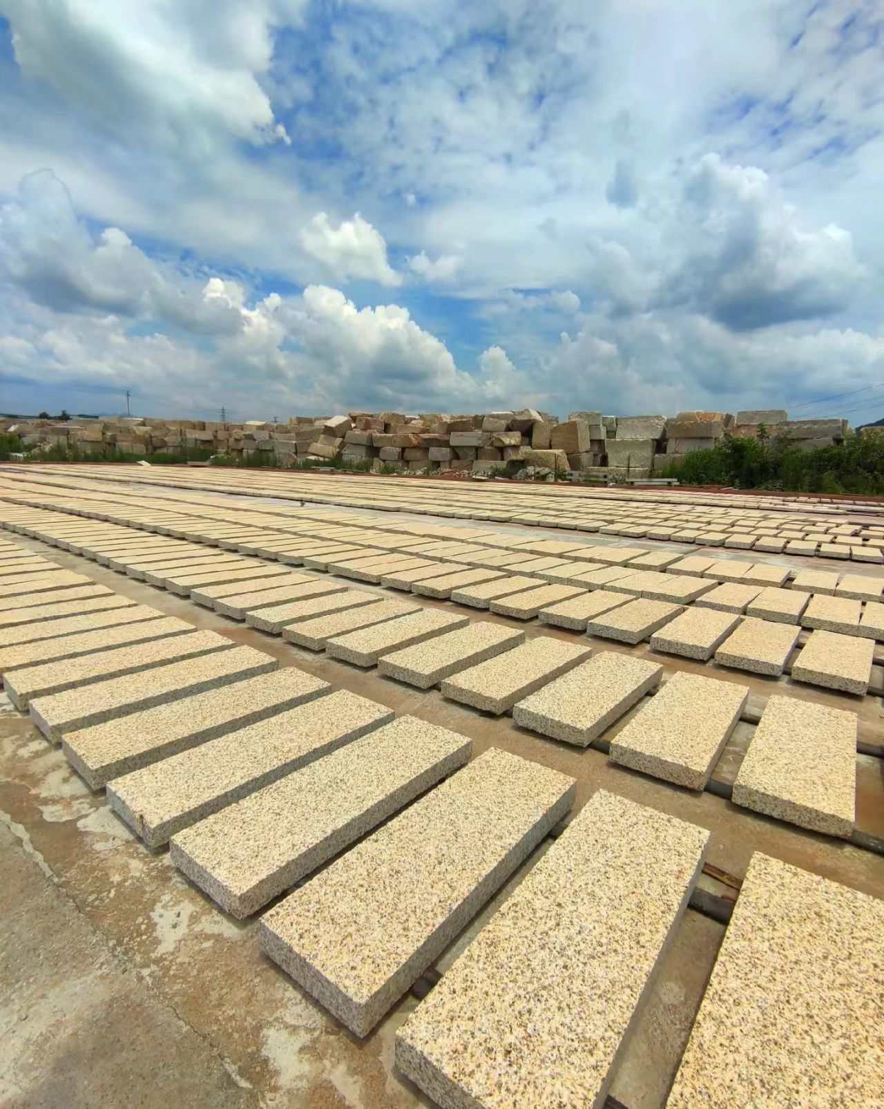 许昌 黄金麻花岗岩荔枝面地铺石防护中