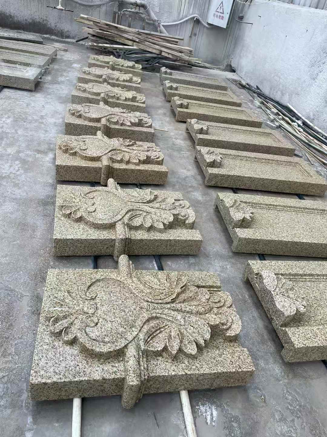 许昌 黄金麻花岗岩别墅外墙雕刻板