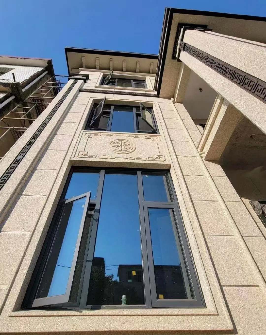 许昌 黄金麻荔枝面别墅外墙干挂效果展示