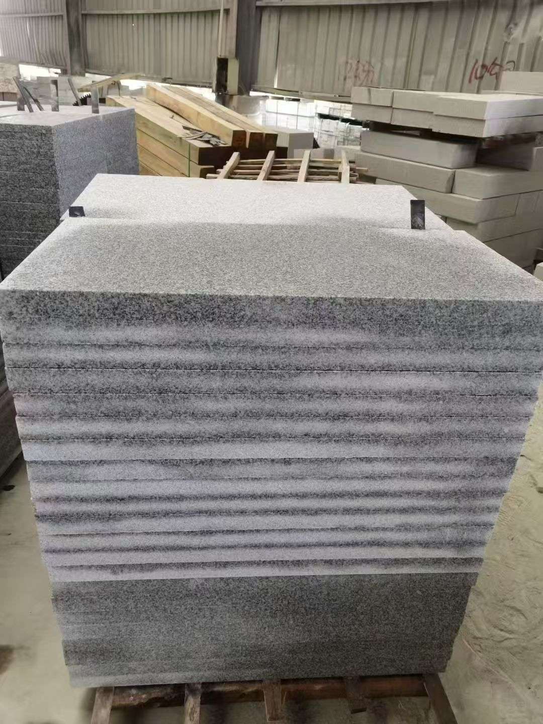 许昌 芝麻白5公分火烧地铺成品，900*400，规格可定制